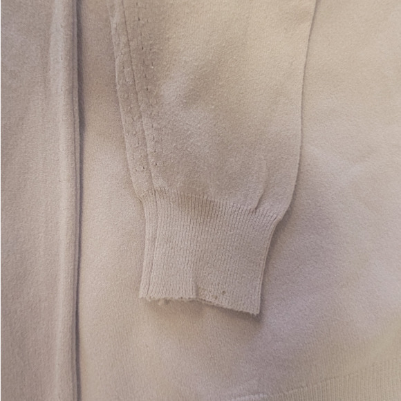 Vintage Designers Originals Pink Mauve Knit Long Sleeve Zip Back Turtle Neck Top - Picture 9 of 15